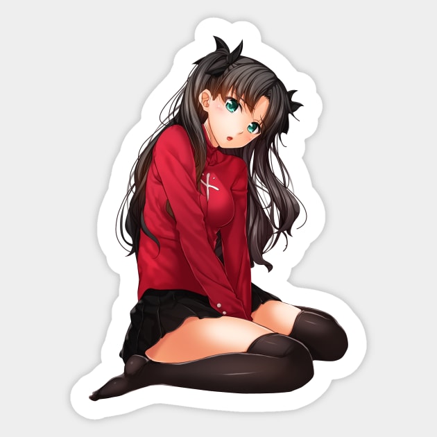 Tohsaka Rin Sticker by Venandeu